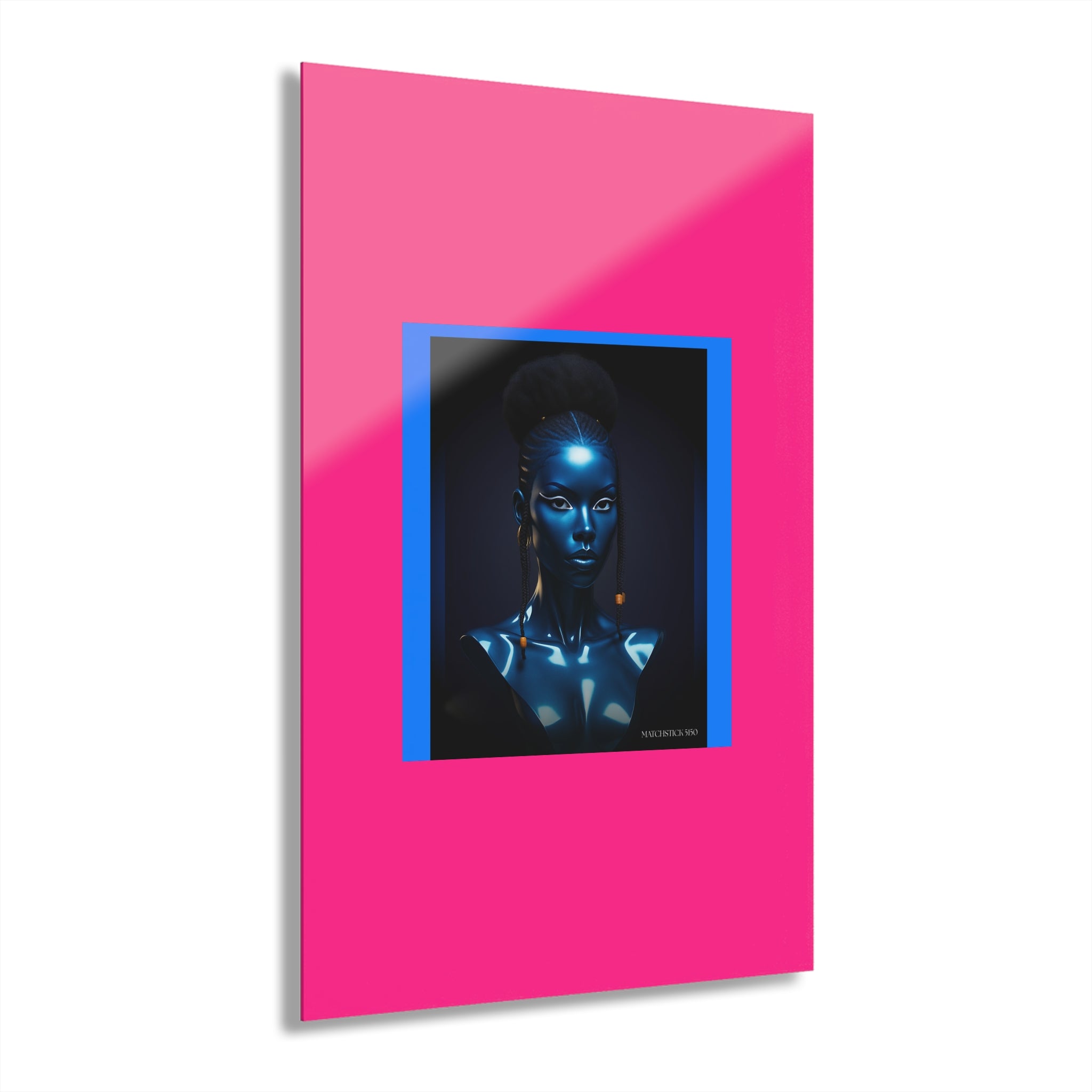 Blue Faces 3 Matte - Acrylic Wall Art