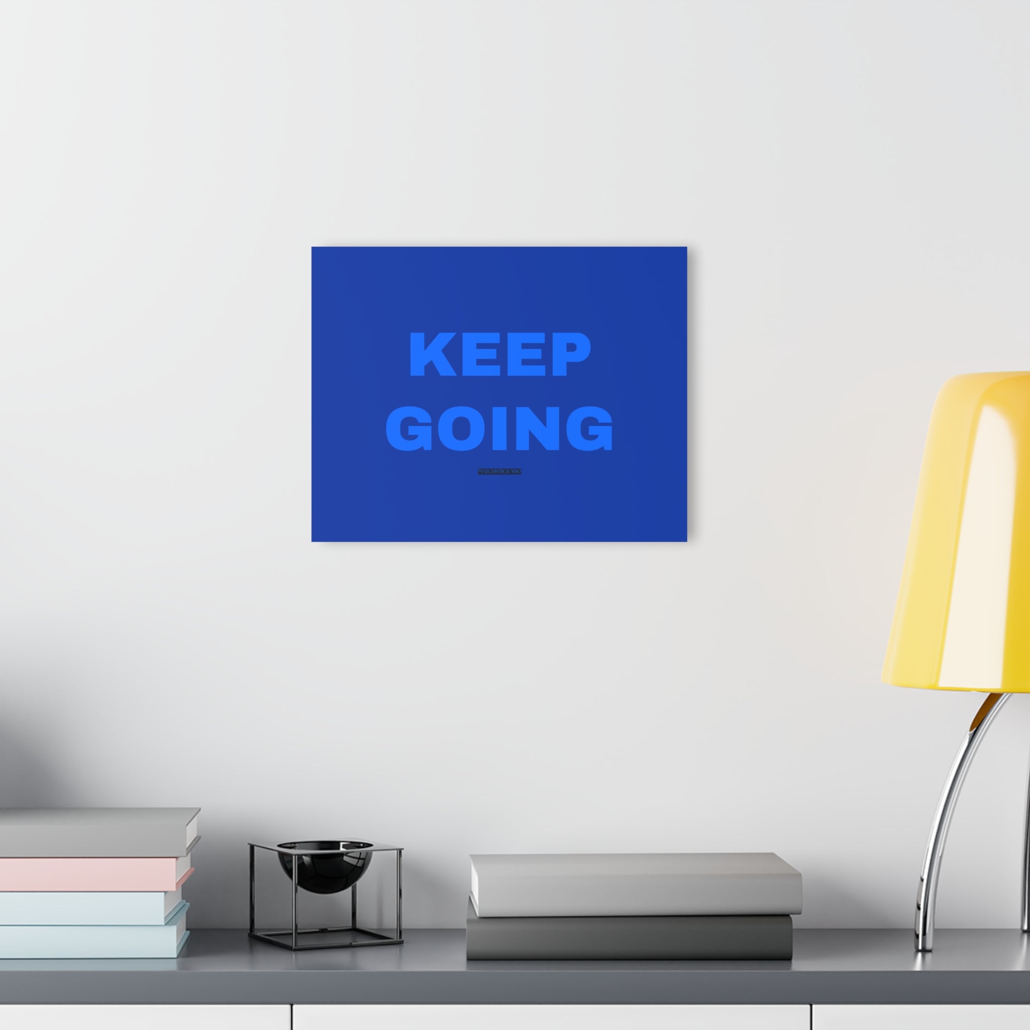 Keep Going in Blue - Acrylic Wall Art