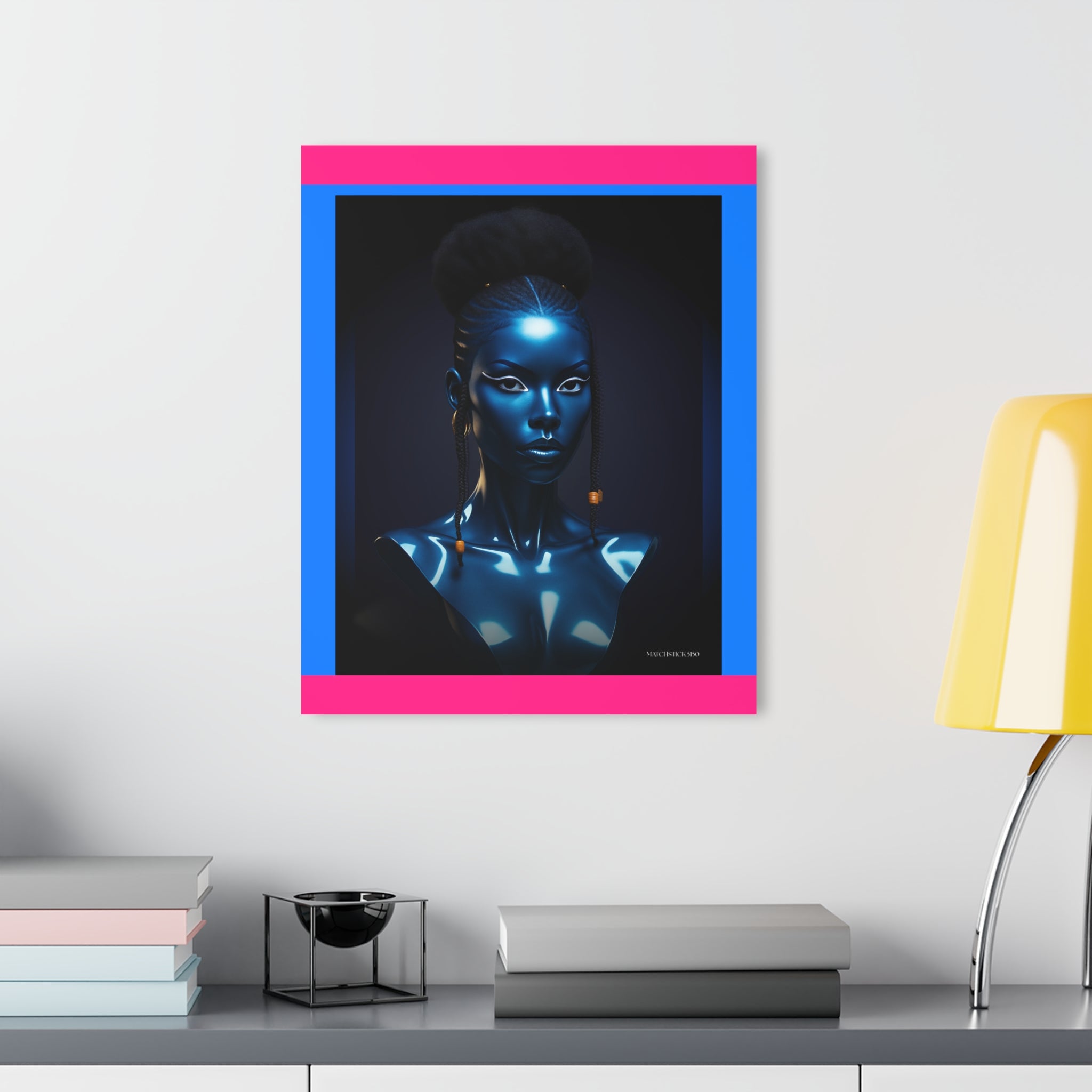 Blue Faces 3 Matte - Acrylic Wall Art