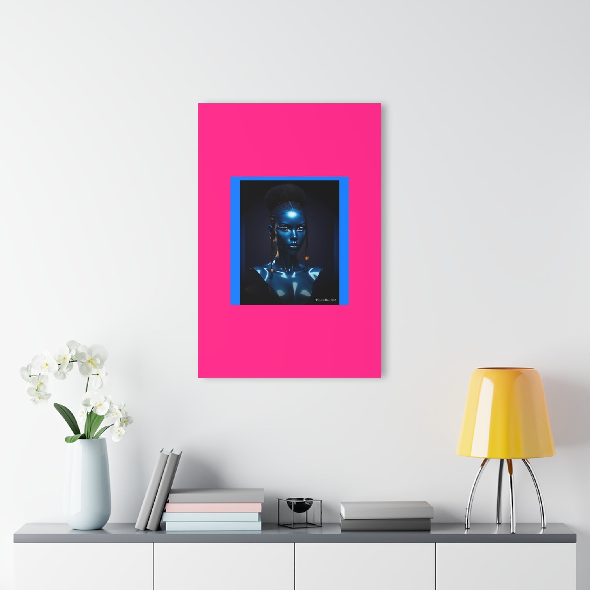 Blue Faces 3 Matte - Acrylic Wall Art