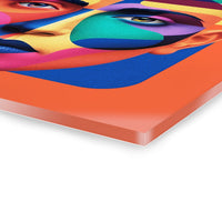 Multifaceted in Orange - Acrylic Wall Art