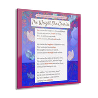The Weight She Carries - Acrylic Wall Art
