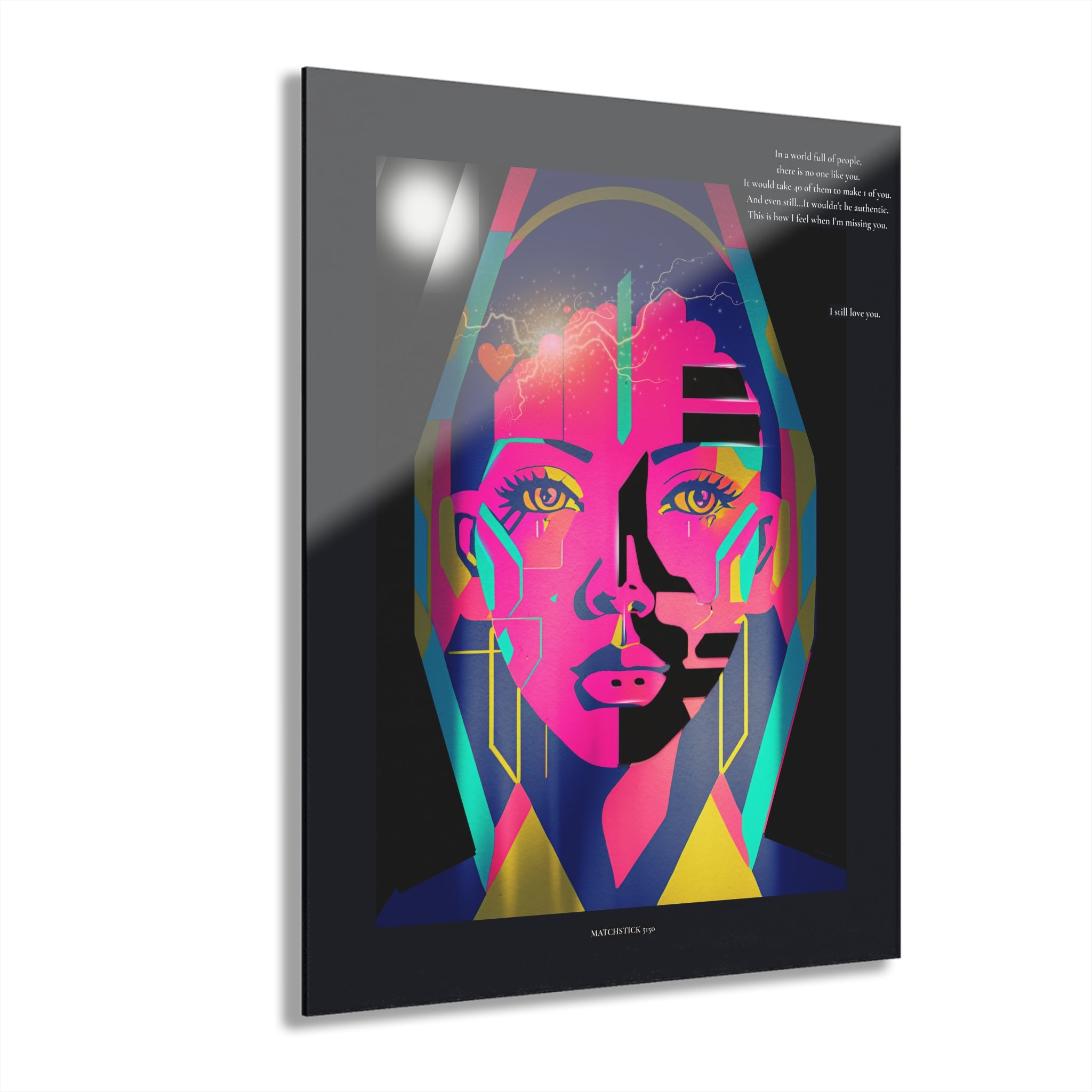 For My Love: It's U & I Baby - Acrylic Wall Art